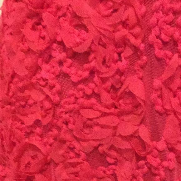 AIDAN MATTOX - RUCHED V-NECK CHIFFON DRESS - Picture 6 of 7